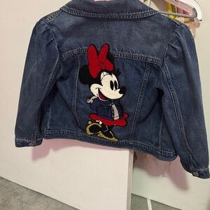 Disney Kids Jean Jacket with Minnie Mouse - Dark Blue and Red